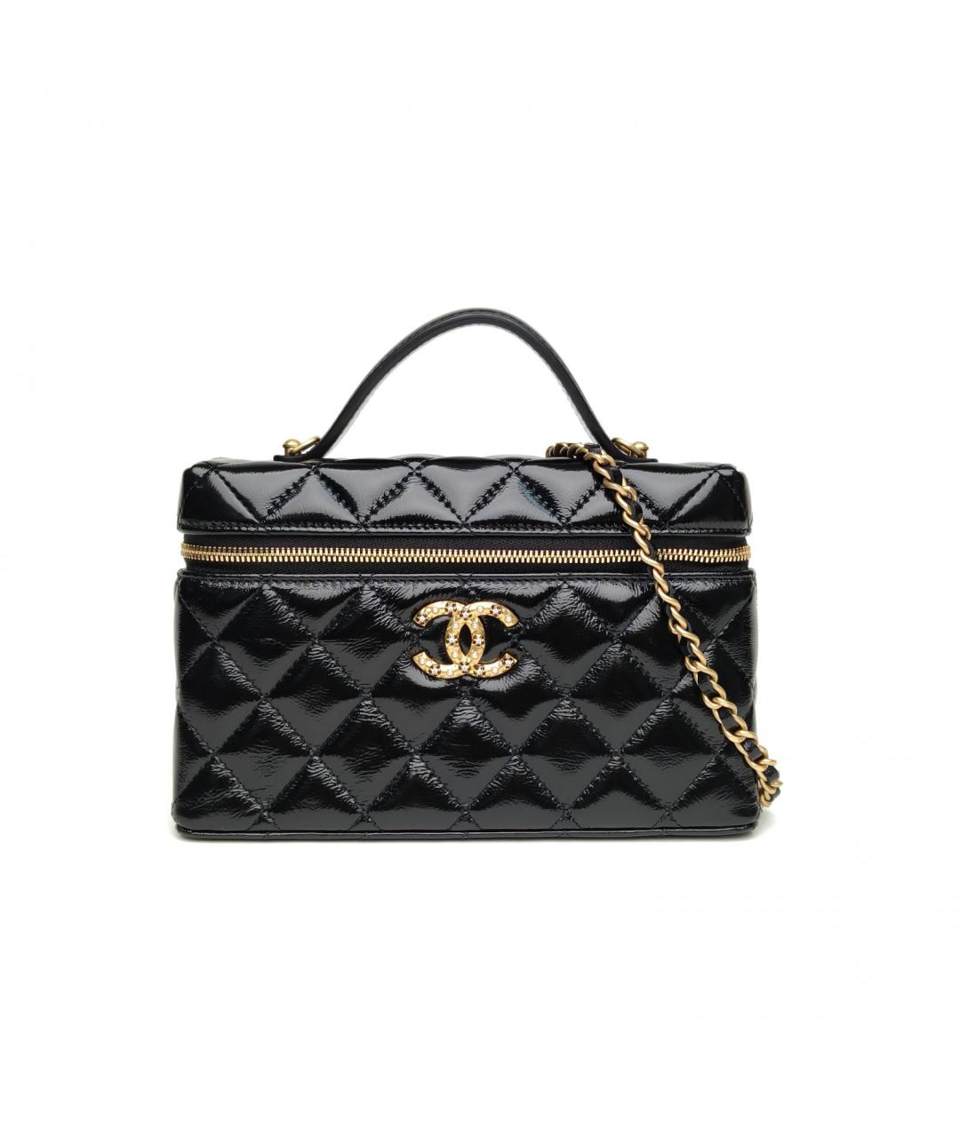 CHANEL Черная кожаная сумка через плечо, фото 2