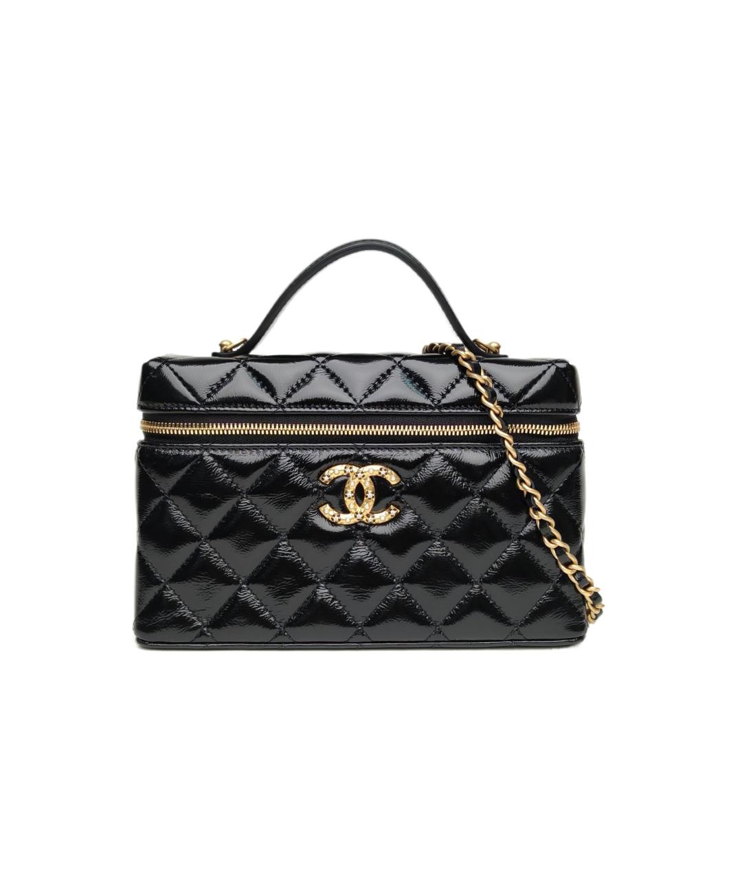 CHANEL Черная кожаная сумка через плечо, фото 1