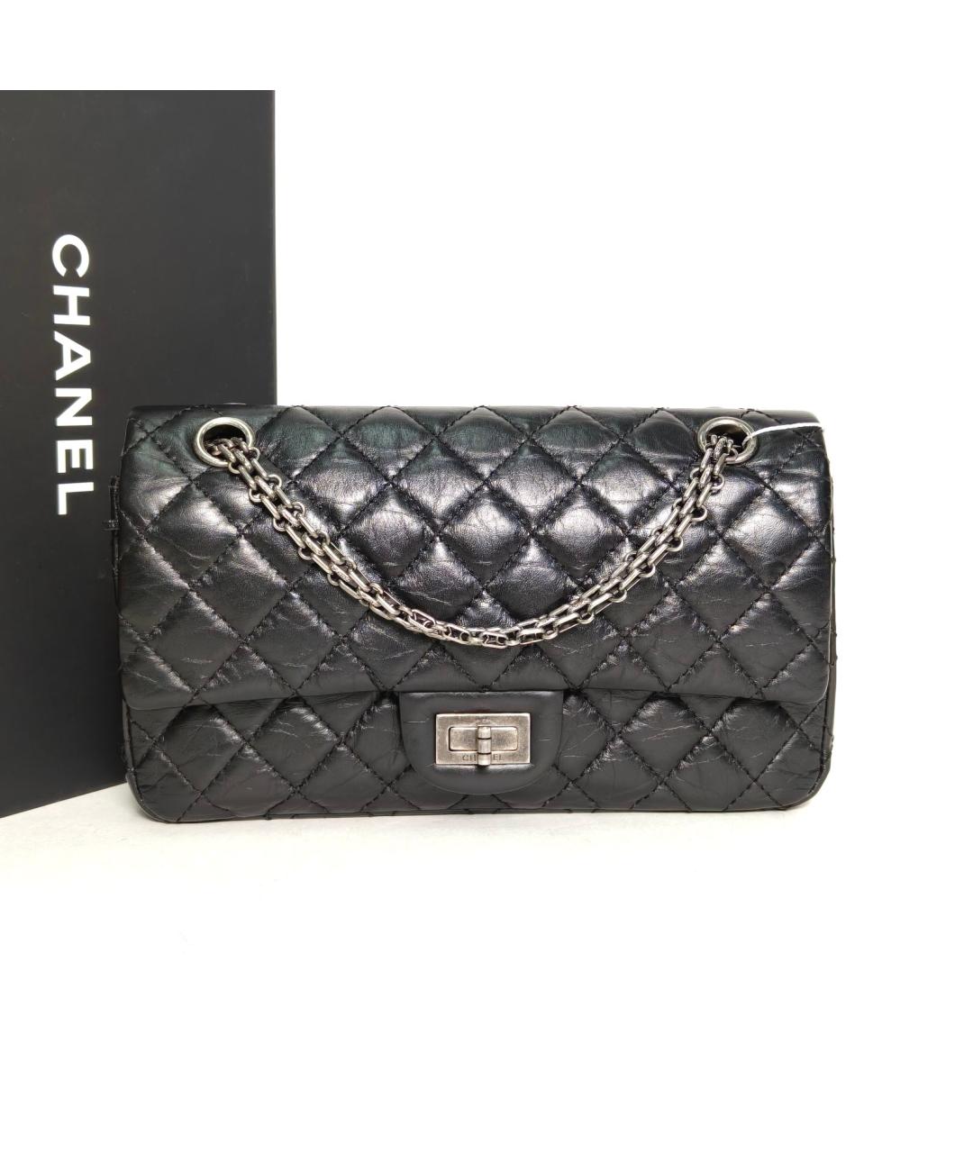 CHANEL Черная кожаная сумка через плечо, фото 9