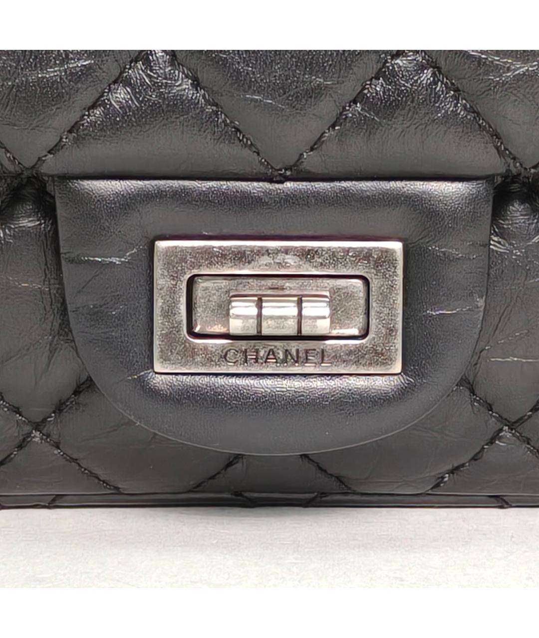 CHANEL Черная кожаная сумка через плечо, фото 7