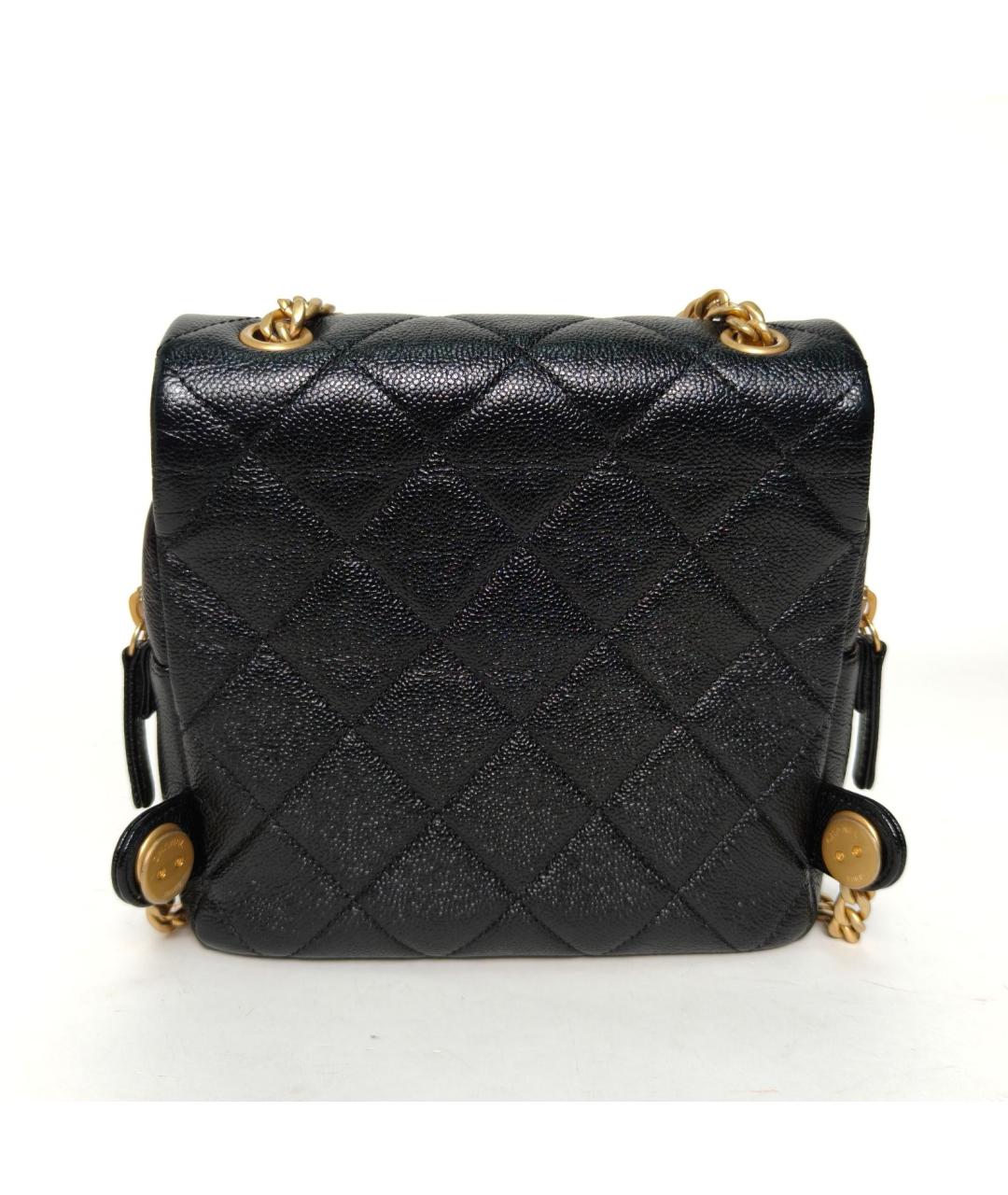 CHANEL Черный кожаный рюкзак, фото 4