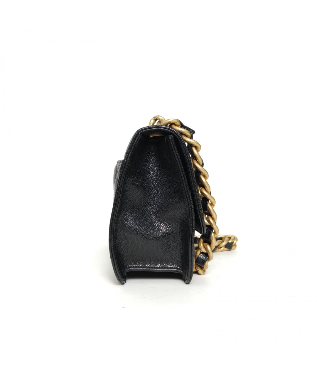 CHANEL Черная кожаная сумка через плечо, фото 5