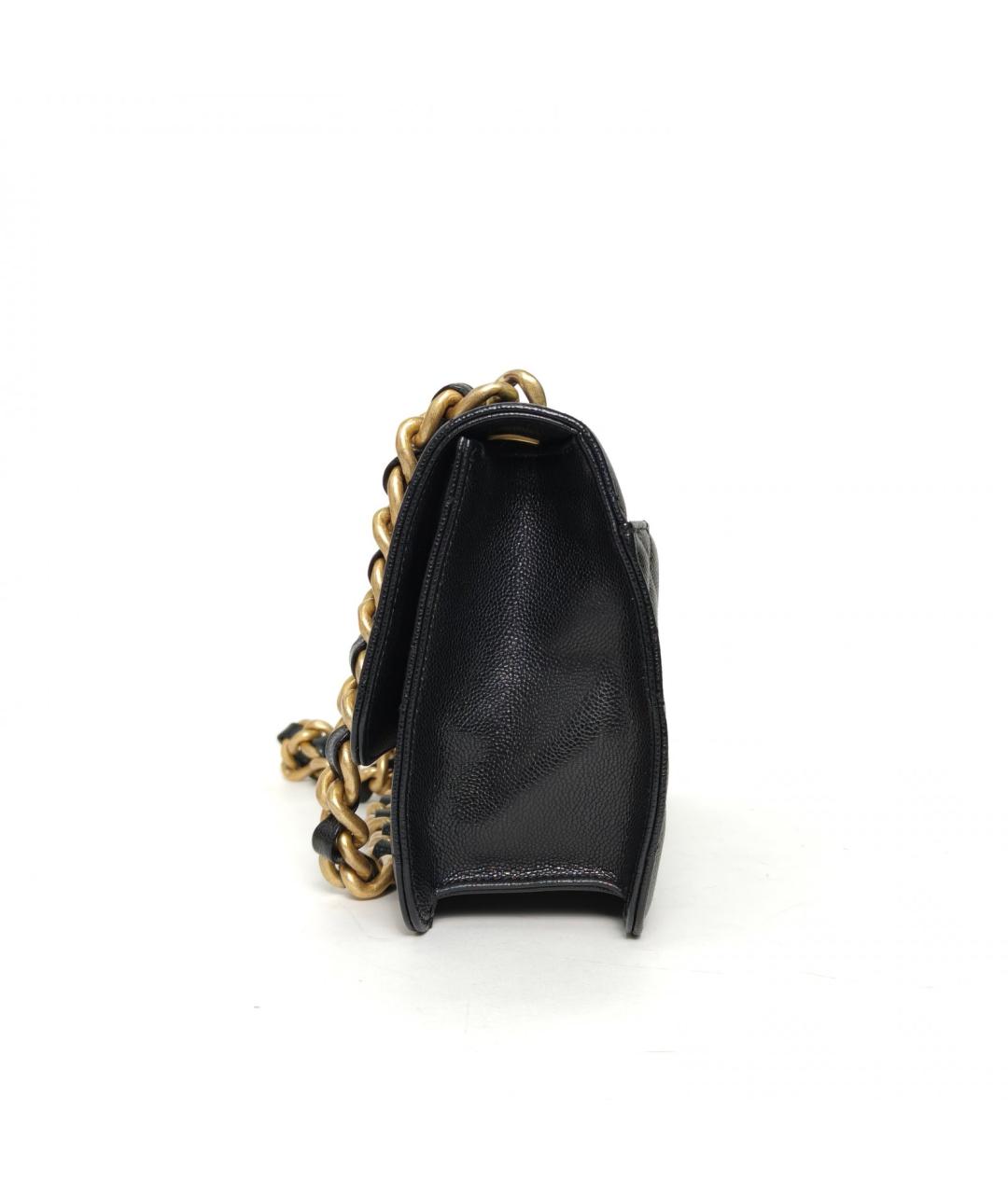 CHANEL Черная кожаная сумка через плечо, фото 3
