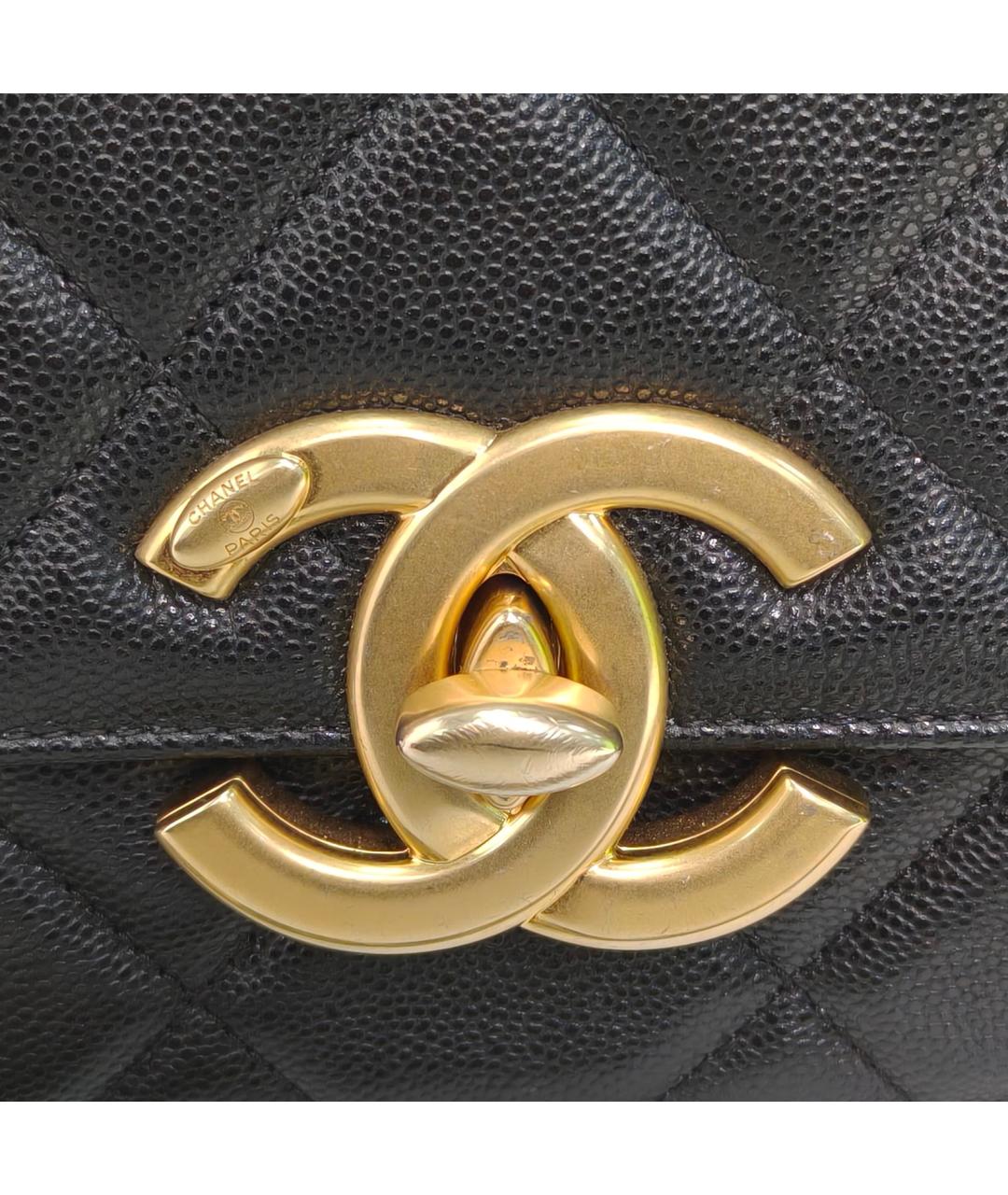 CHANEL Черная кожаная сумка через плечо, фото 7