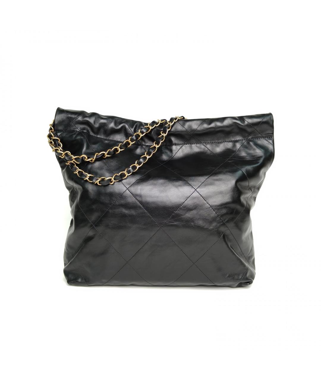 CHANEL Черная кожаная сумка через плечо, фото 4