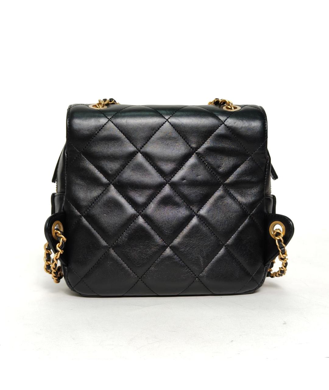 CHANEL Черный кожаный рюкзак, фото 2