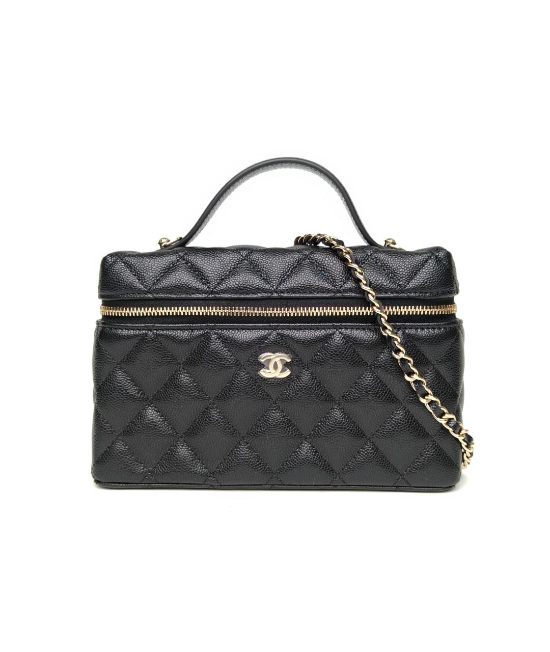 CHANEL Черная кожаная сумка через плечо, фото 2