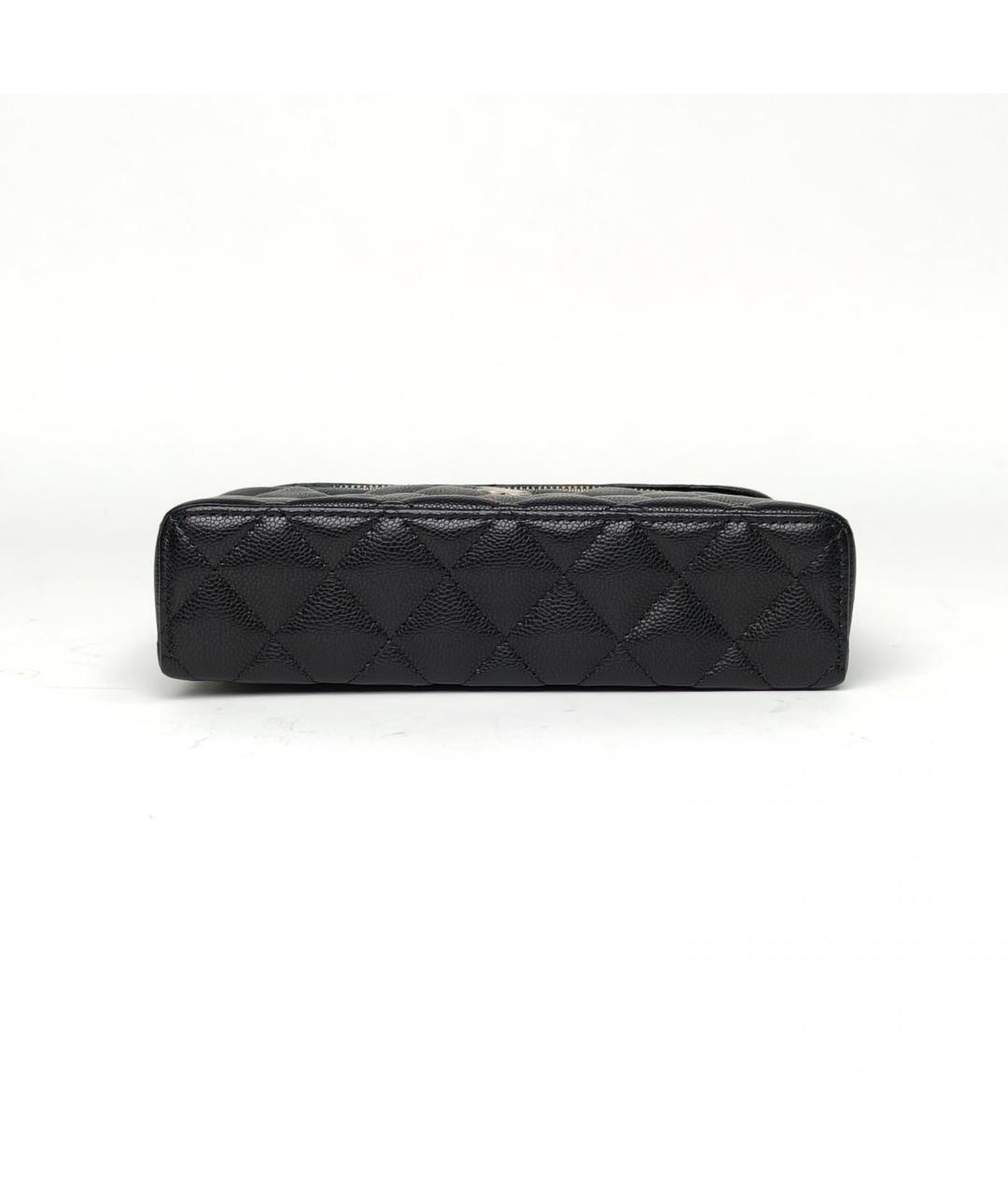 CHANEL Черная кожаная сумка через плечо, фото 6