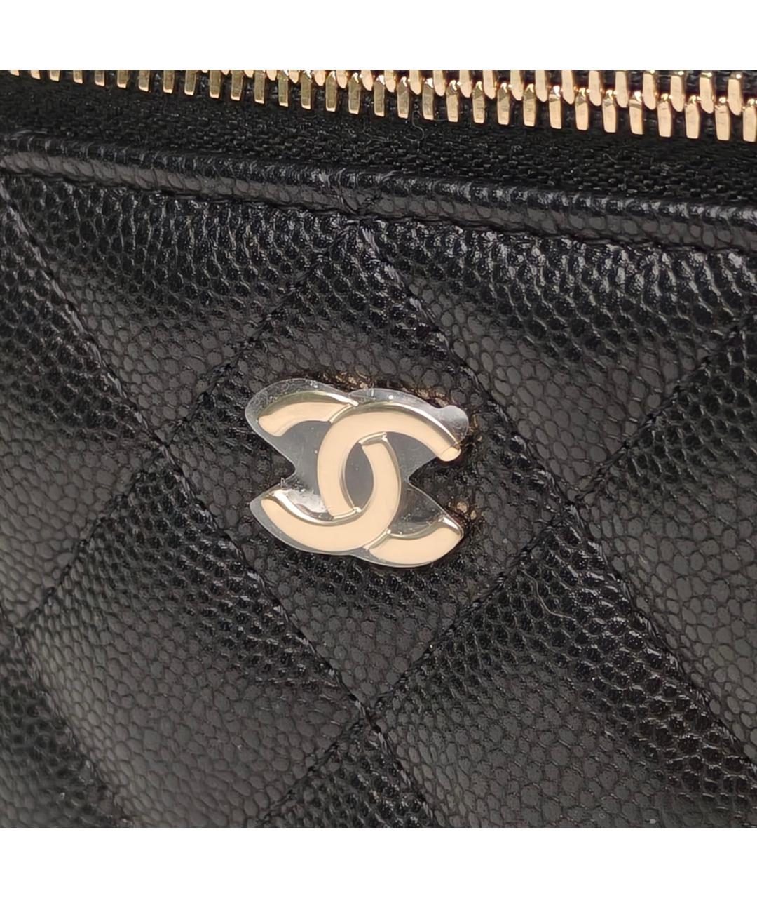 CHANEL Черная кожаная сумка через плечо, фото 7