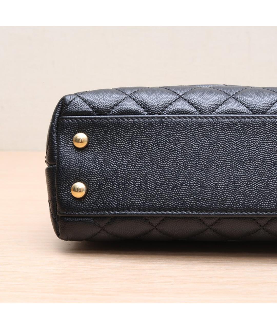 CHANEL Черная кожаная сумка через плечо, фото 9