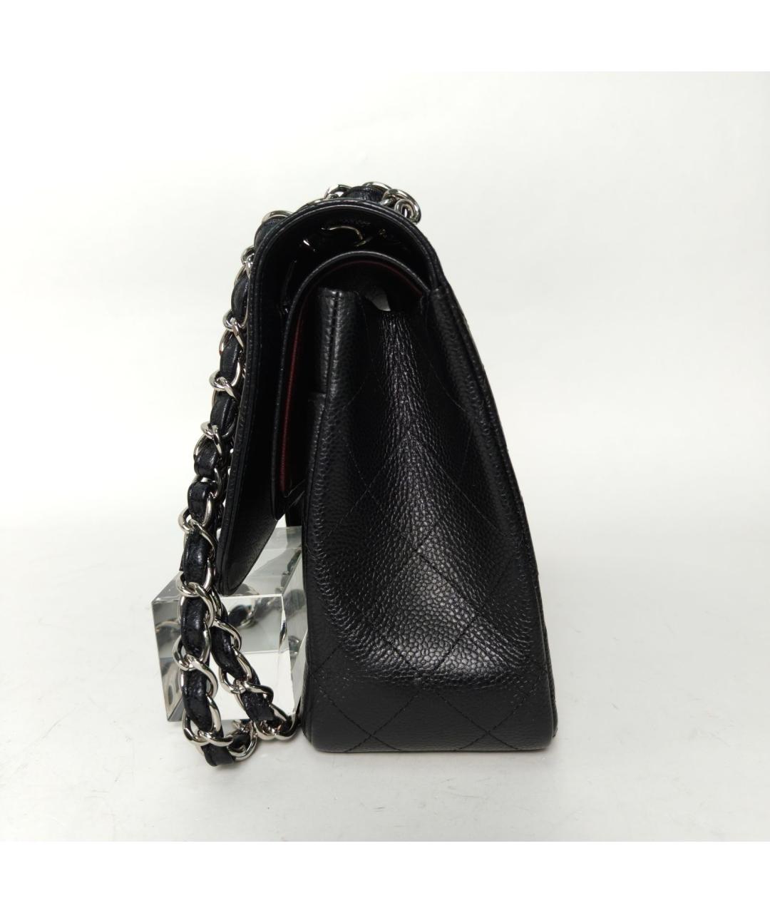 CHANEL Черная кожаная сумка через плечо, фото 5