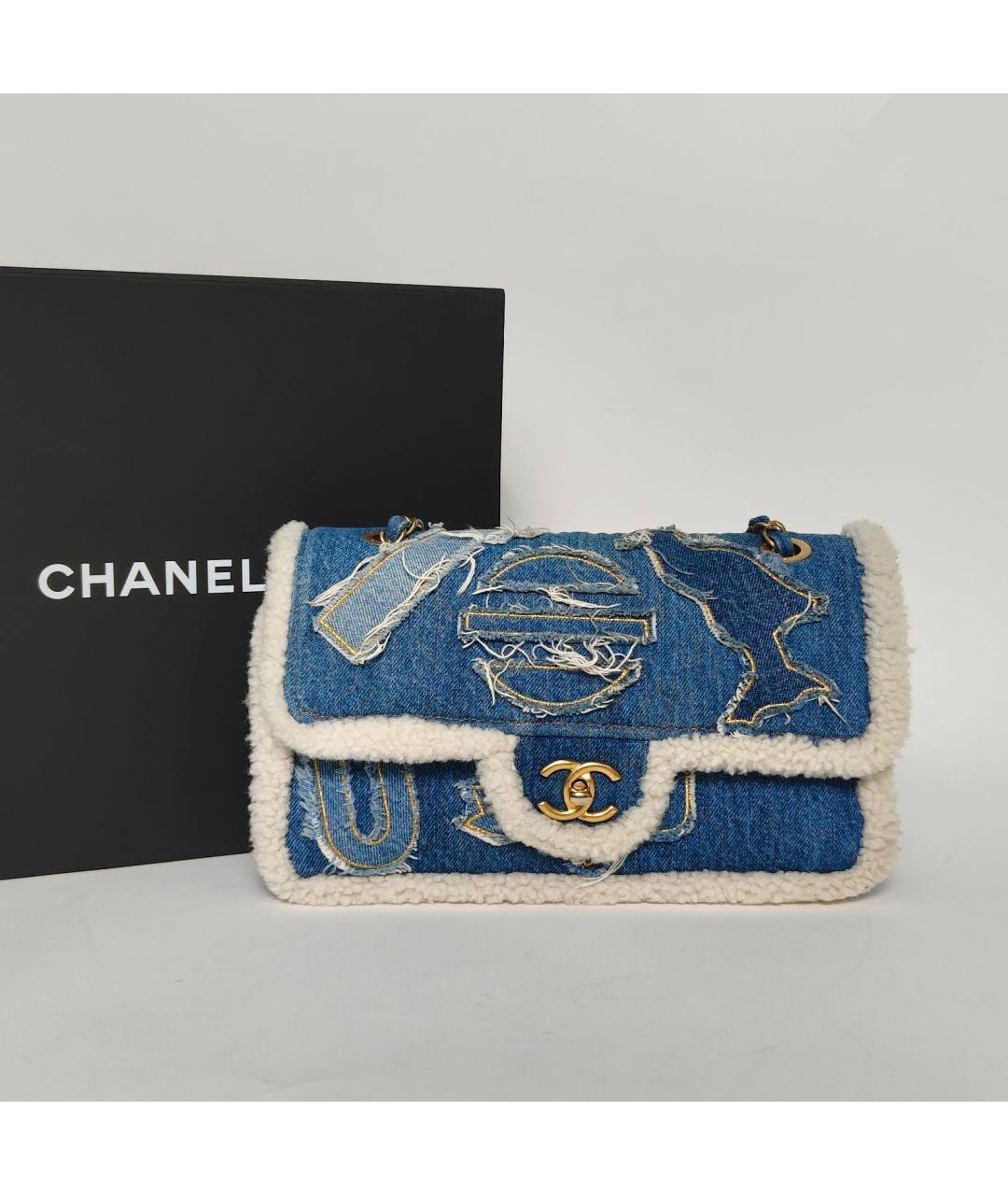 CHANEL Деним сумка через плечо, фото 9