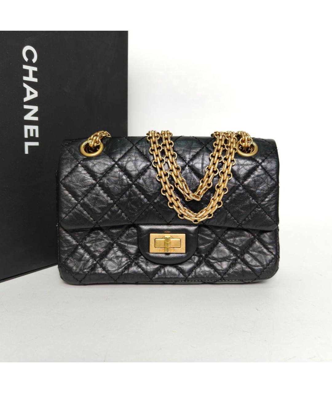 CHANEL Черная кожаная сумка через плечо, фото 9