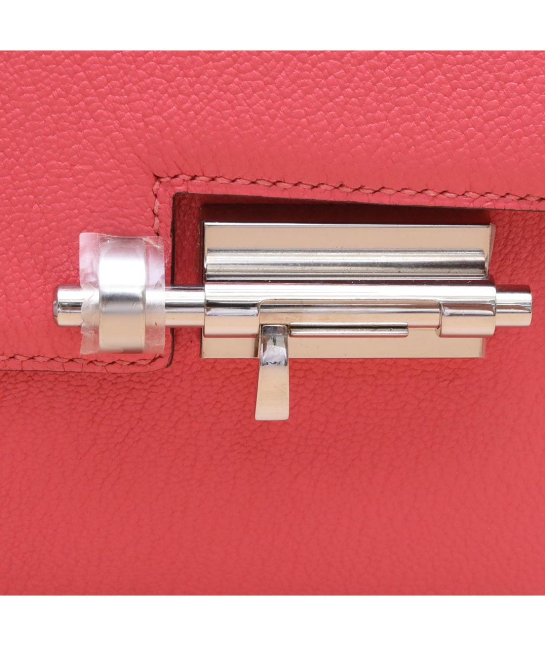 HERMES Розовая кожаная сумка через плечо, фото 4