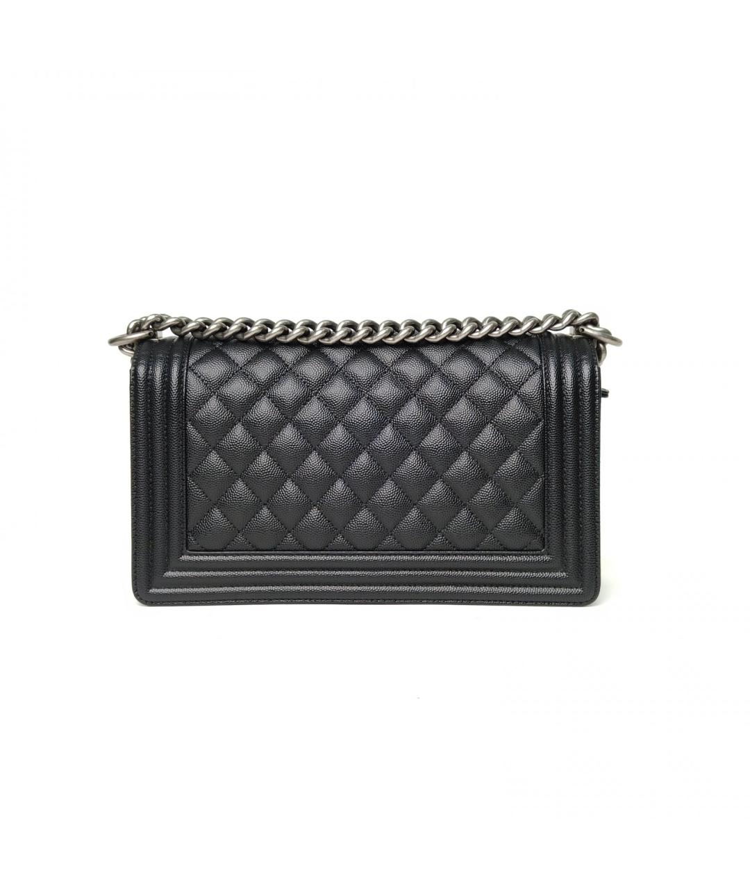 CHANEL Черная кожаная сумка через плечо, фото 4