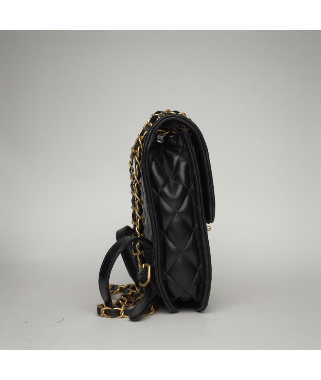 CHANEL Черный кожаный рюкзак, фото 5