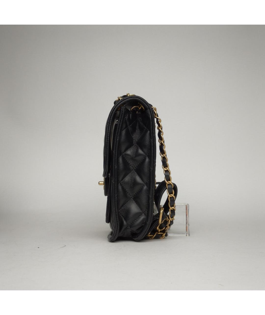 CHANEL Черный кожаный рюкзак, фото 3