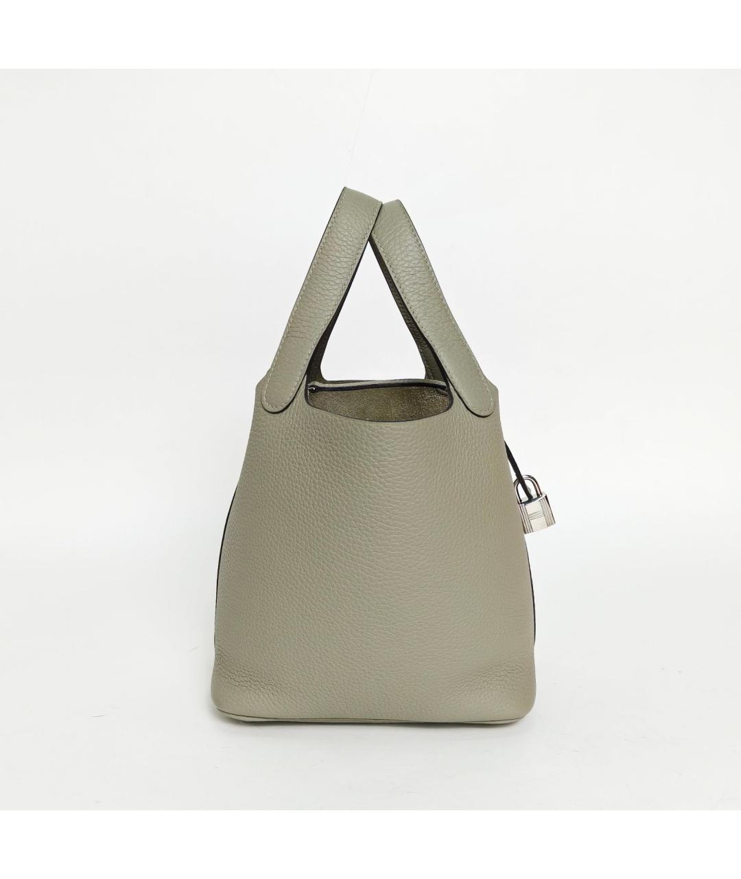 HERMES Зеленая кожаная сумка через плечо, фото 3