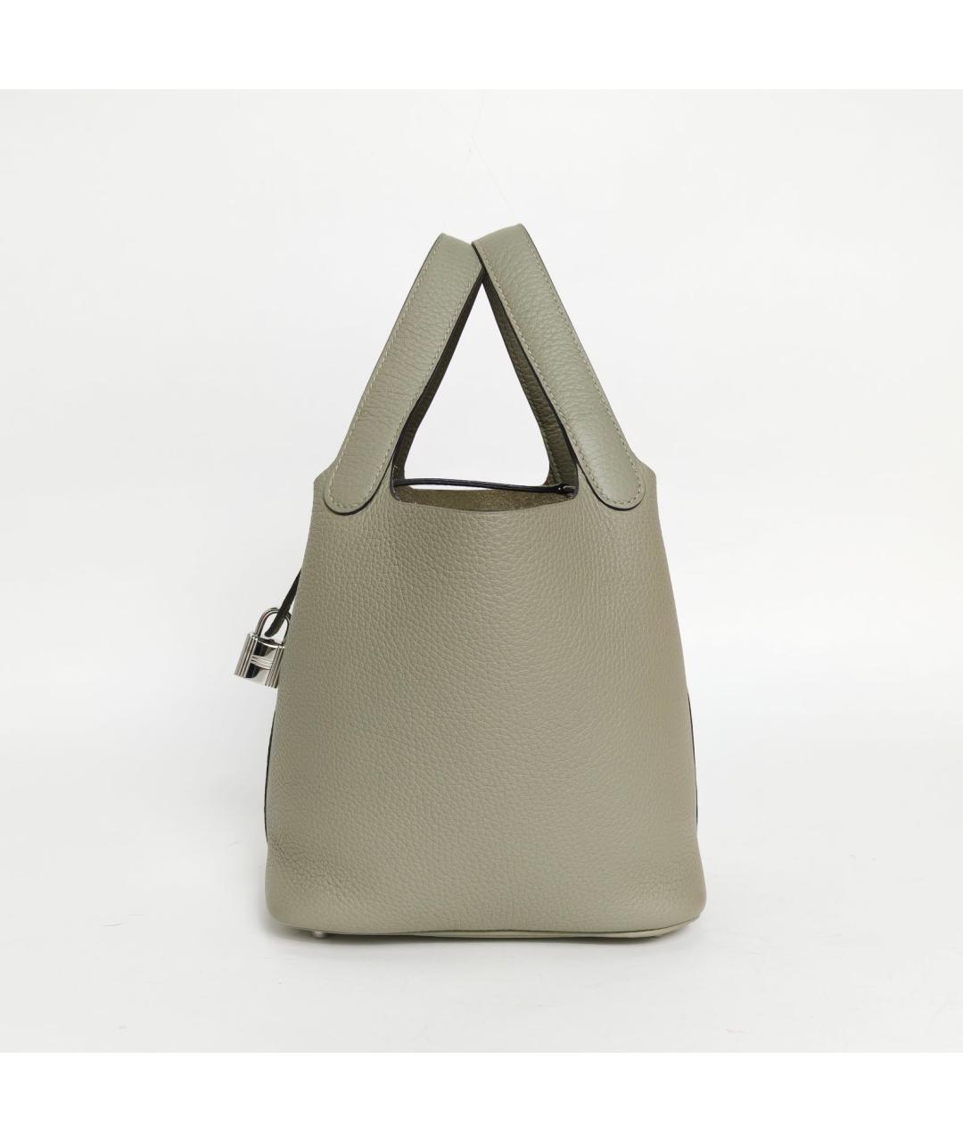 HERMES Зеленая кожаная сумка через плечо, фото 5