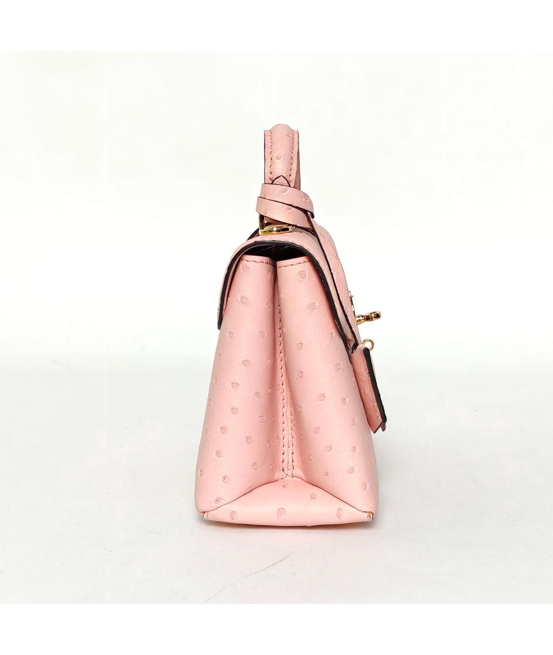 LOUIS VUITTON Розовая кожаная сумка через плечо, фото 5