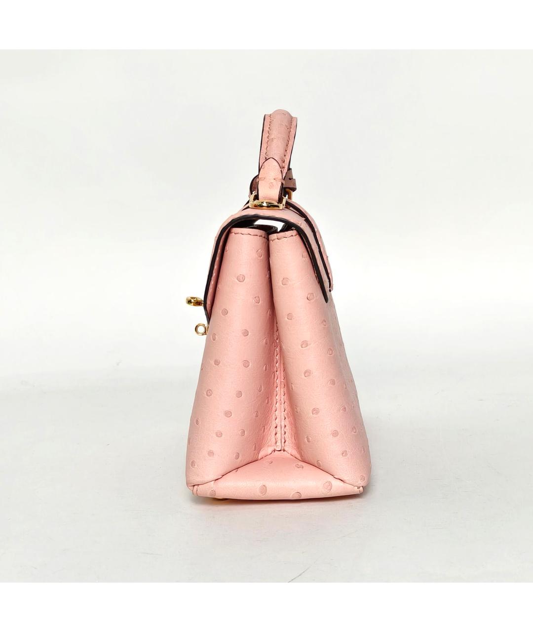 LOUIS VUITTON Розовая кожаная сумка через плечо, фото 3