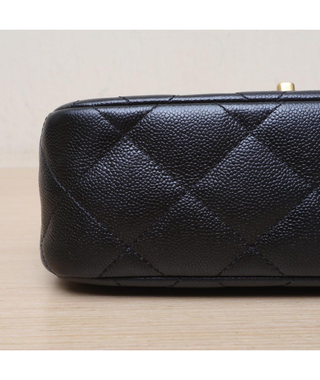 CHANEL Черная кожаная сумка через плечо, фото 9