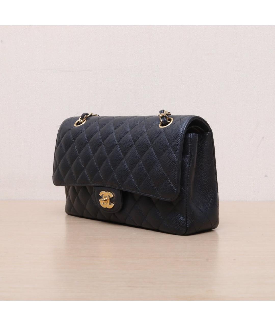 CHANEL Черная кожаная сумка через плечо, фото 4