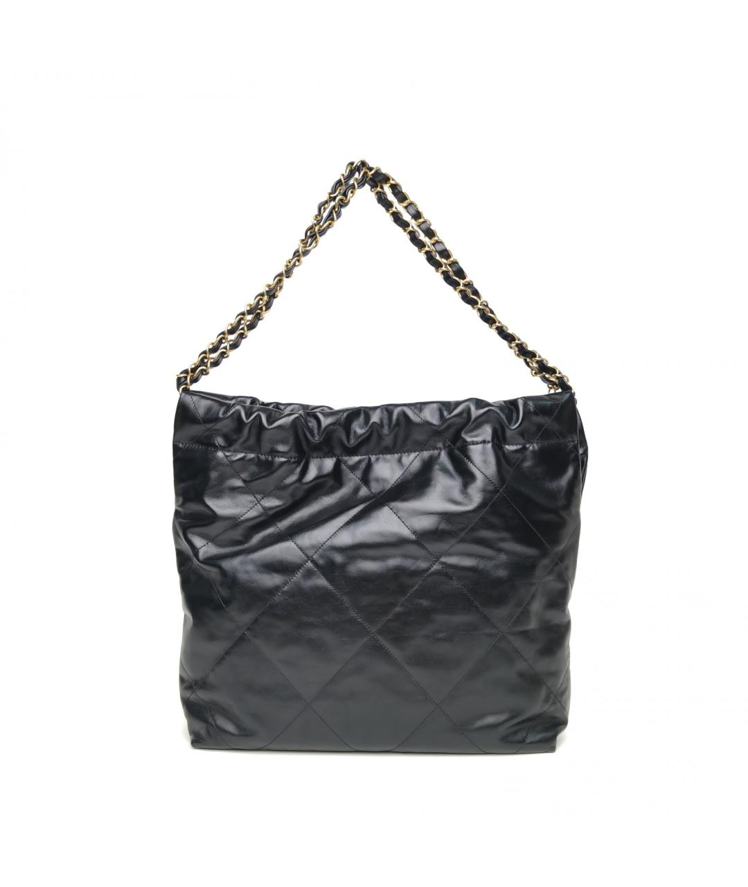 CHANEL Черная кожаная сумка через плечо, фото 4