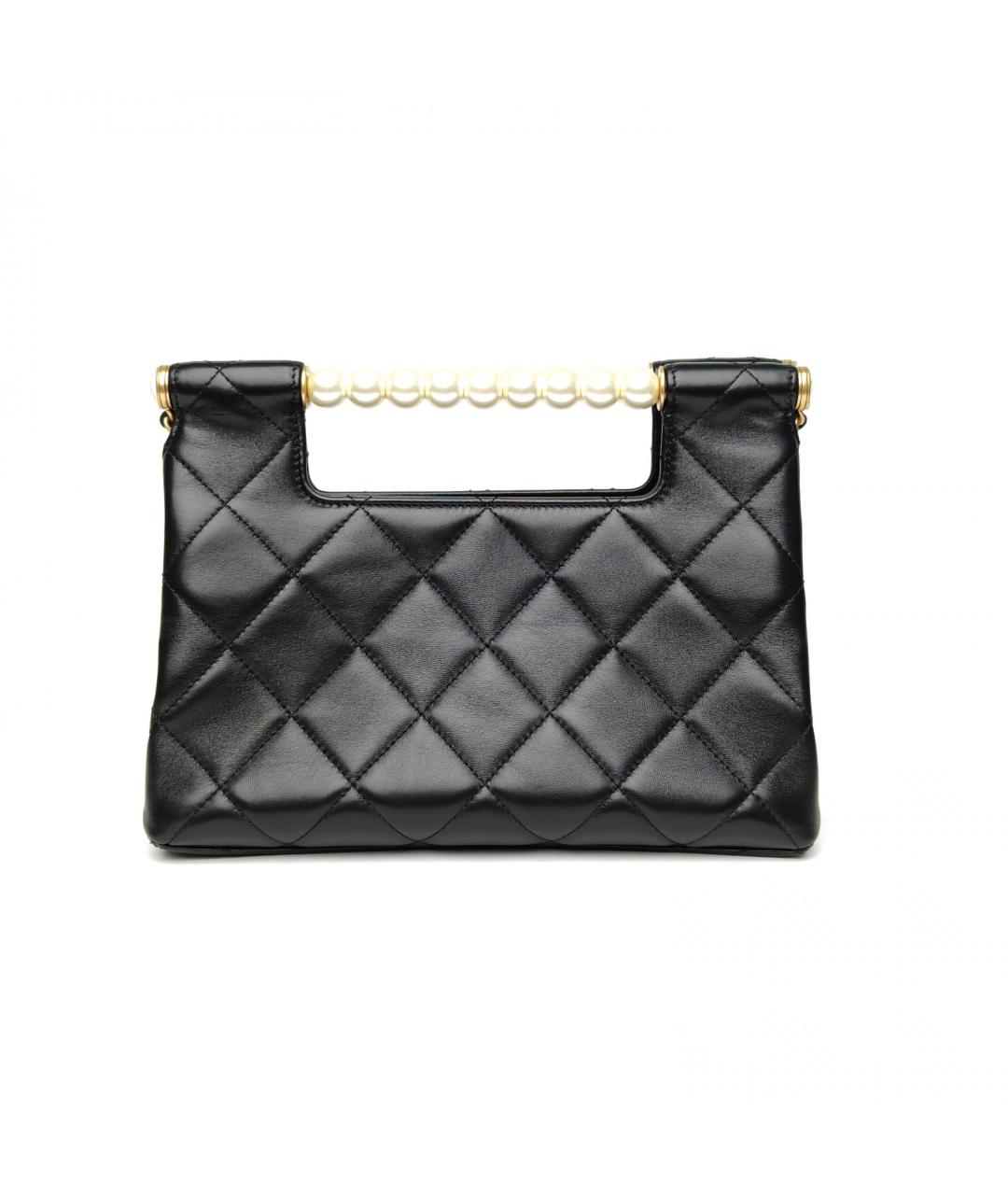 CHANEL Черная кожаная сумка через плечо, фото 4