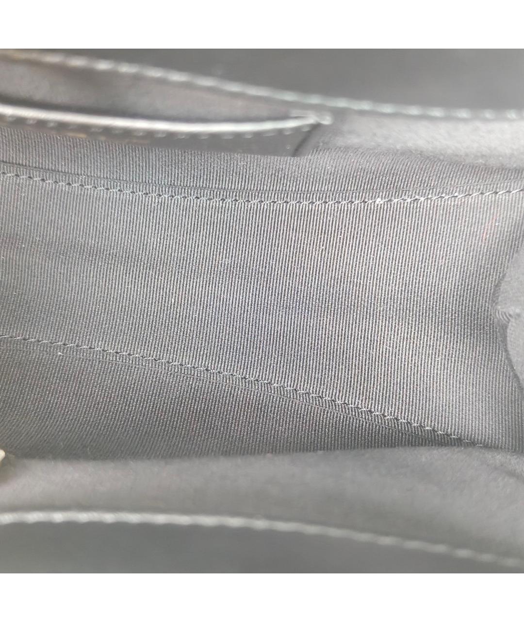 CHANEL Черная кожаная сумка через плечо, фото 8