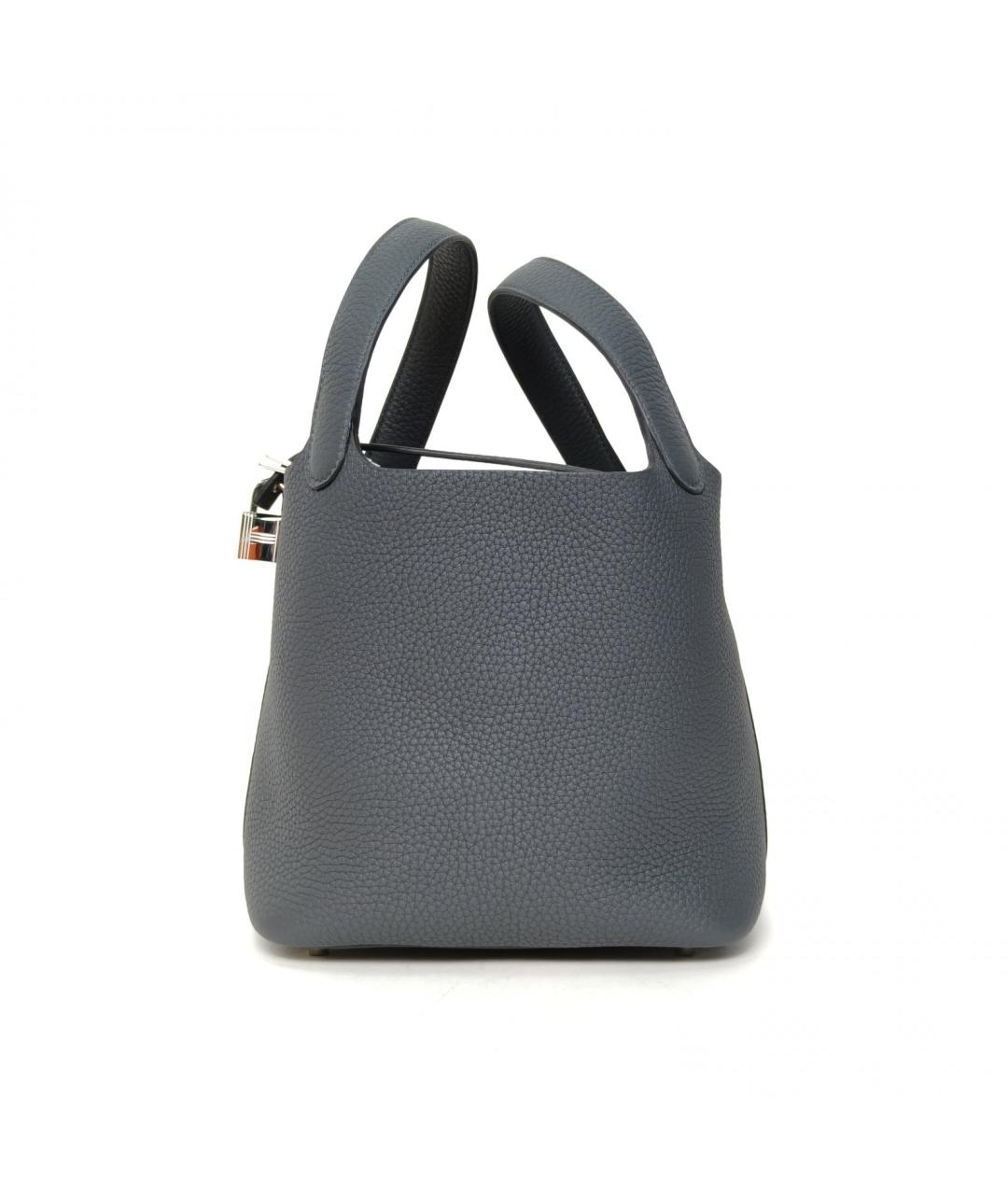 HERMES Серая кожаная сумка через плечо, фото 3