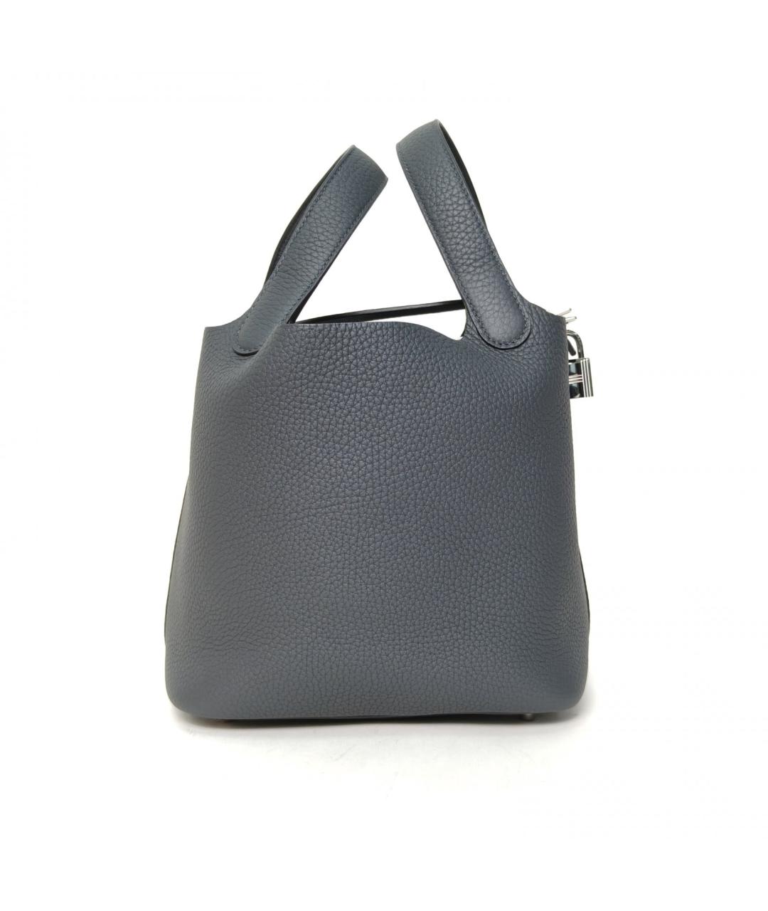 HERMES Серая кожаная сумка через плечо, фото 5