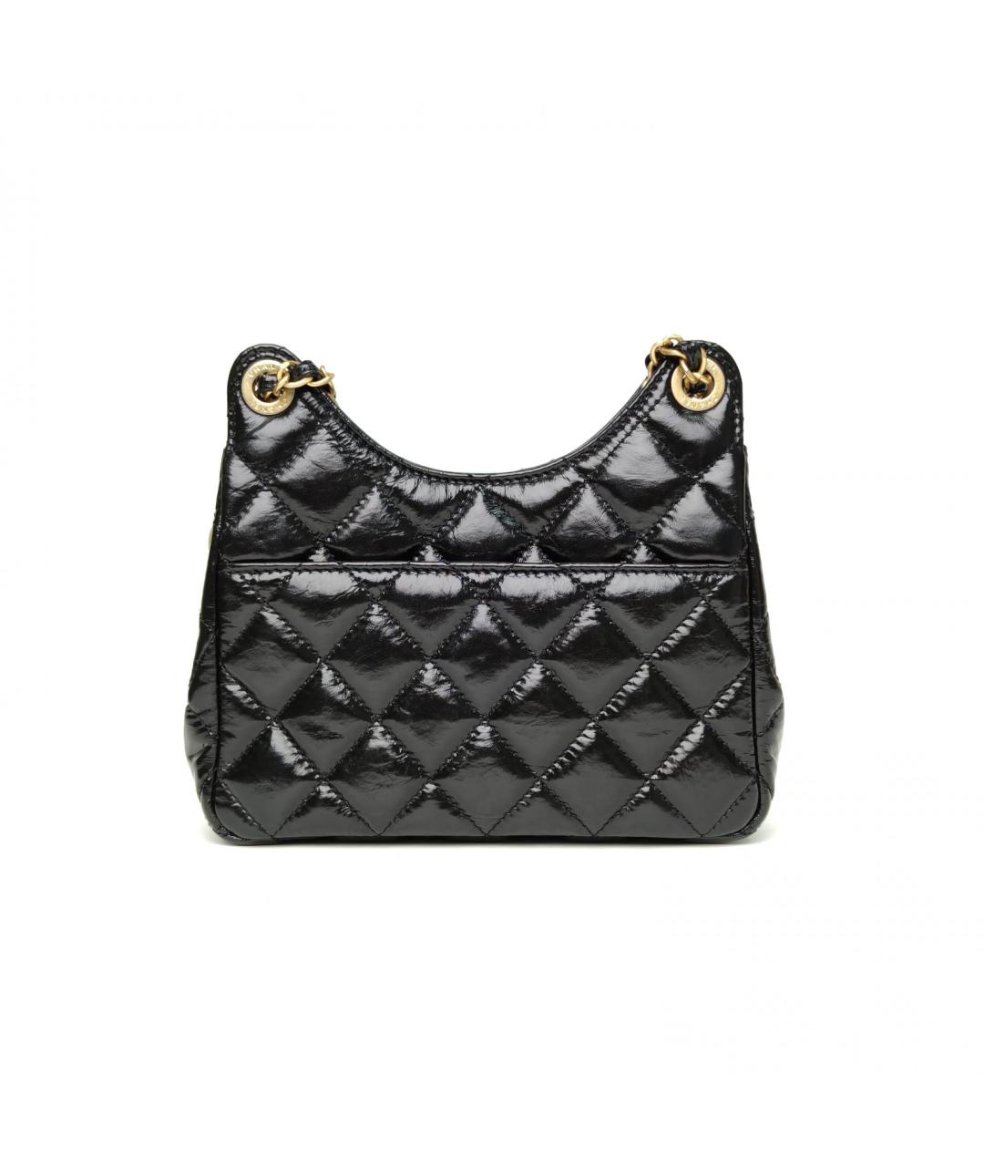 CHANEL Черная кожаная сумка через плечо, фото 4