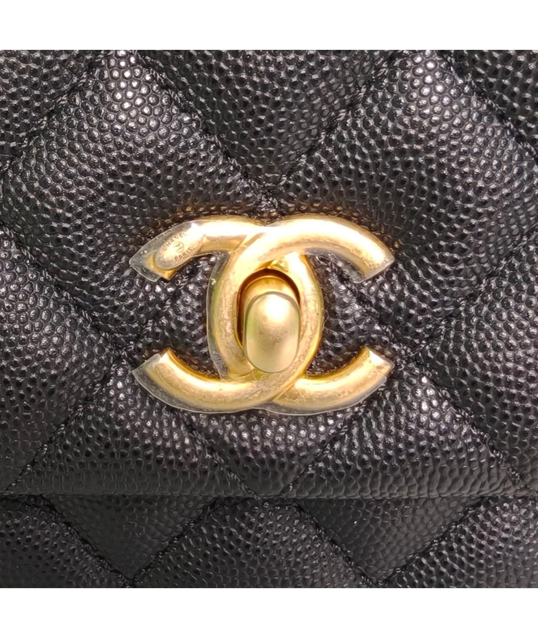 CHANEL Черная кожаная сумка через плечо, фото 7