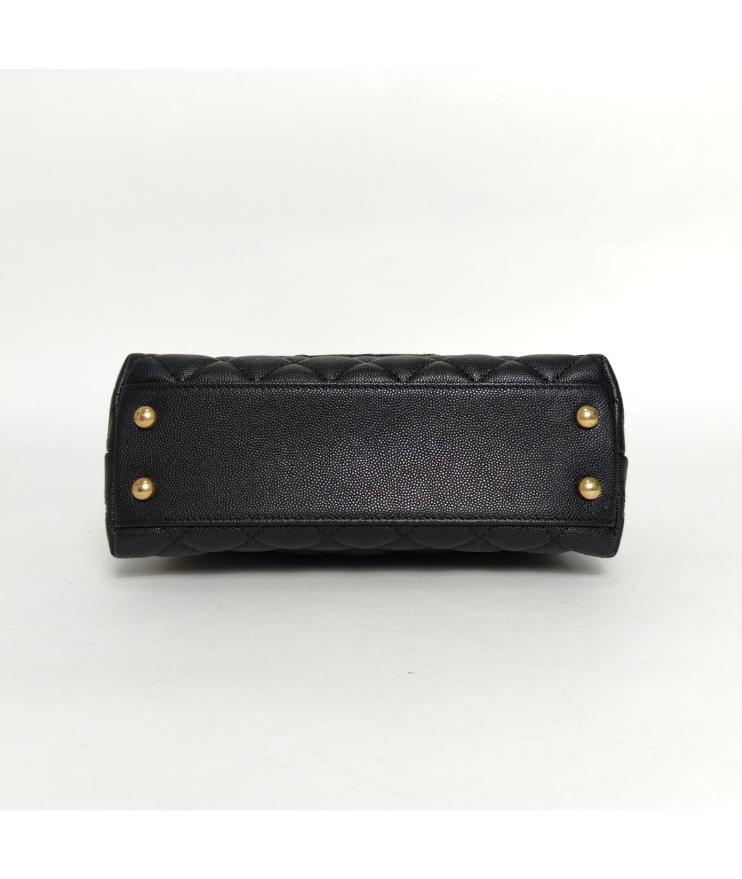 CHANEL Черная кожаная сумка через плечо, фото 6