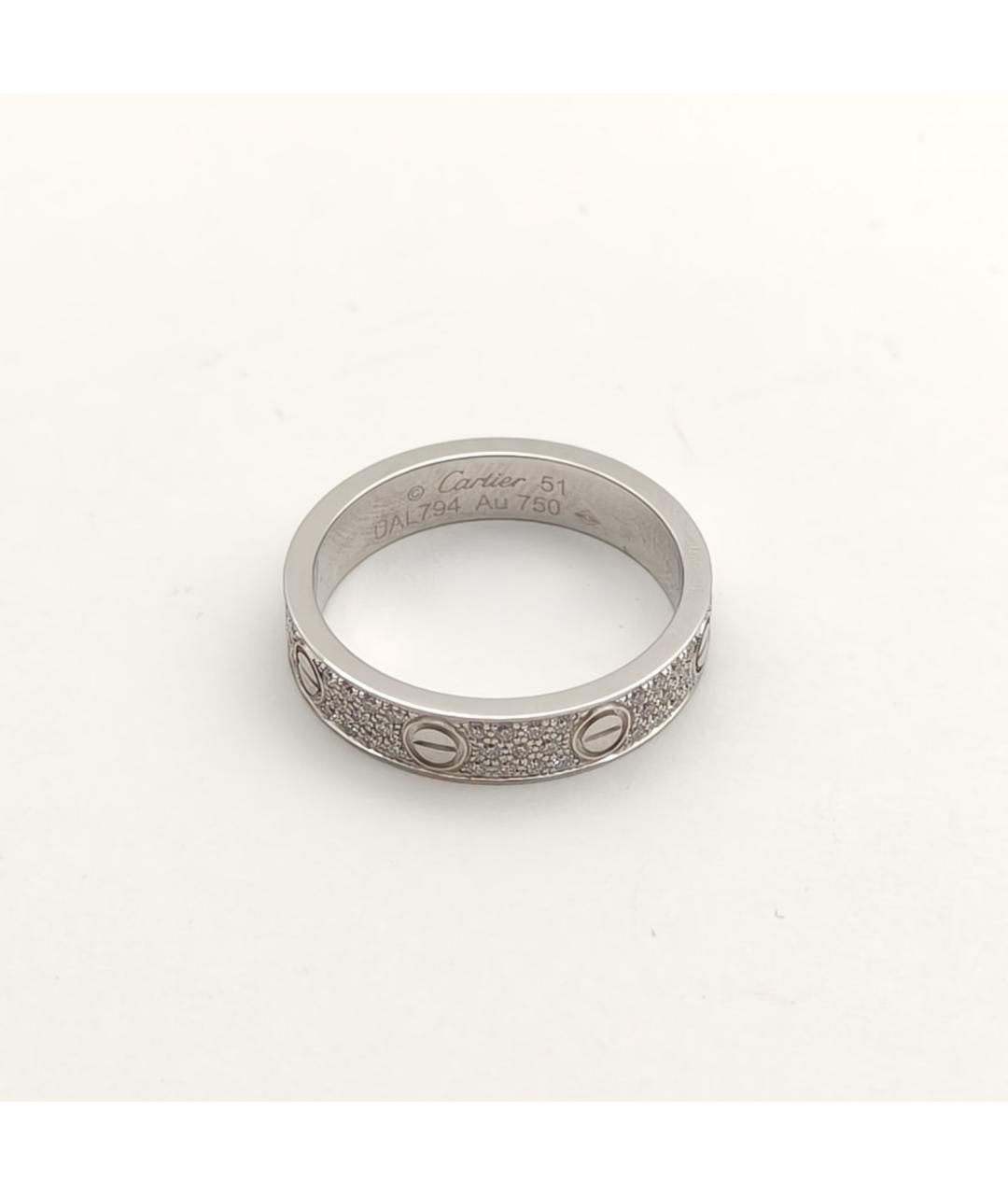 CARTIER Серебряное кольцо из белого золота, фото 4