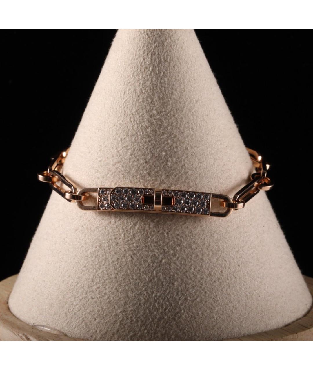 HERMES Золотой браслет из розового золота, фото 3