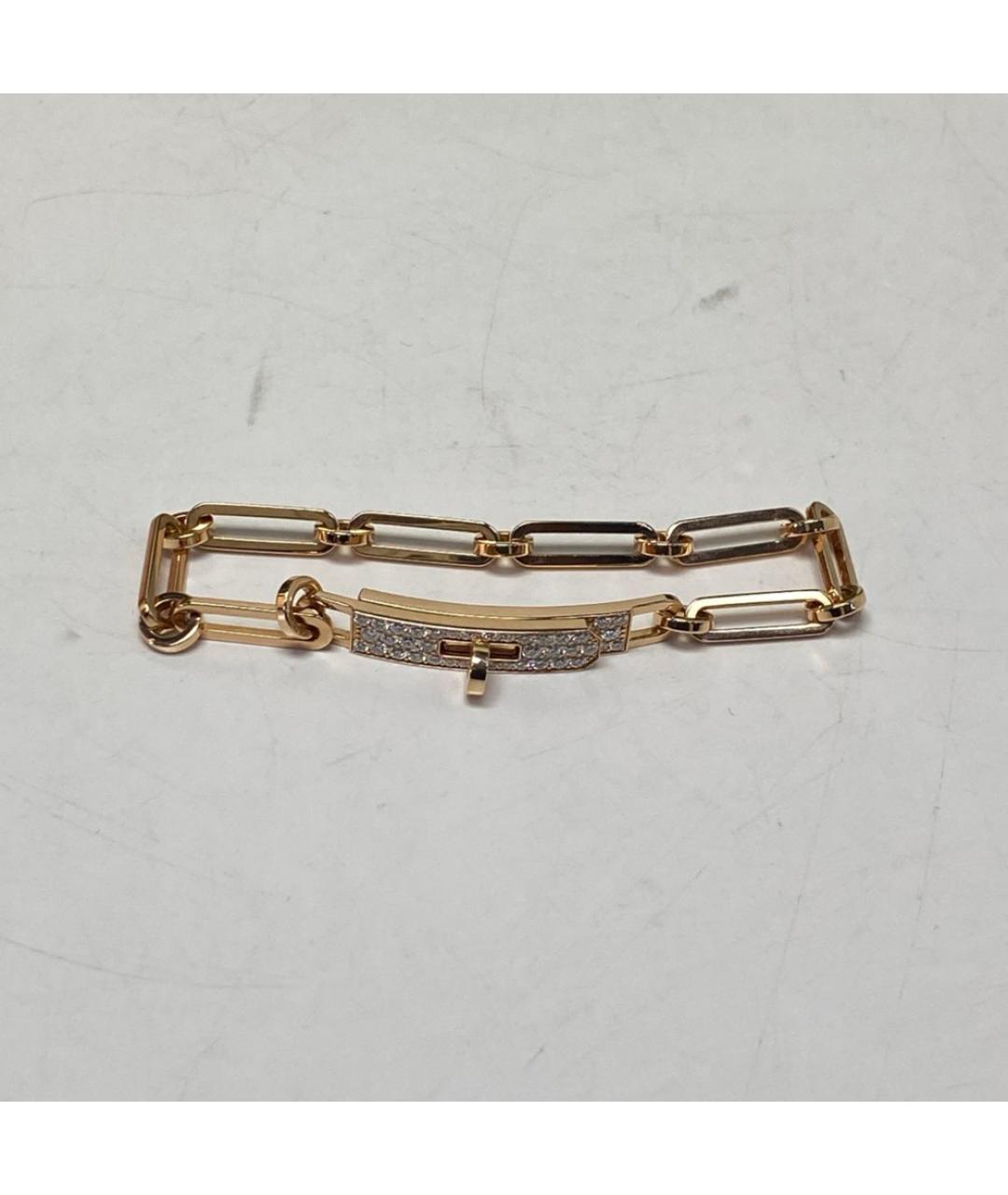 HERMES Золотой браслет из розового золота, фото 8