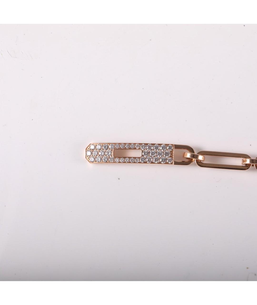 HERMES Золотой браслет из розового золота, фото 7