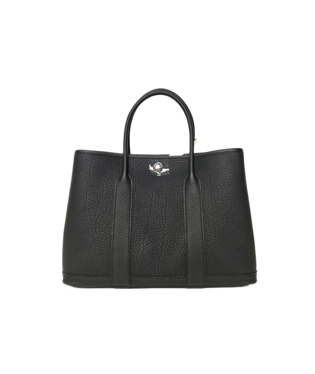 HERMES Черная кожаная сумка через плечо, фото 1