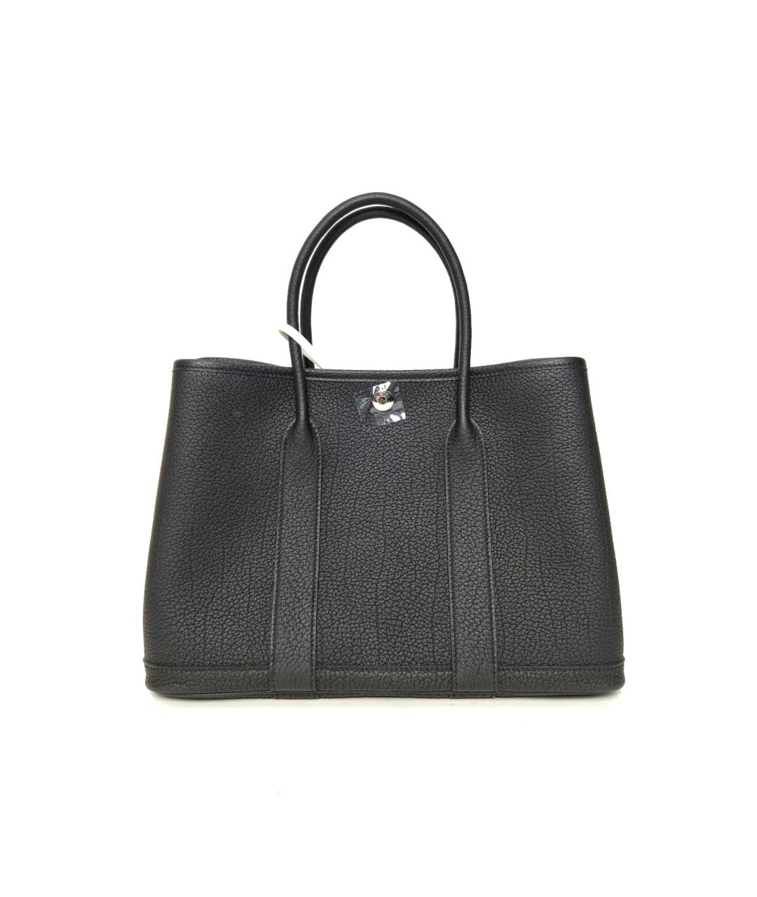 HERMES Черная кожаная сумка через плечо, фото 4