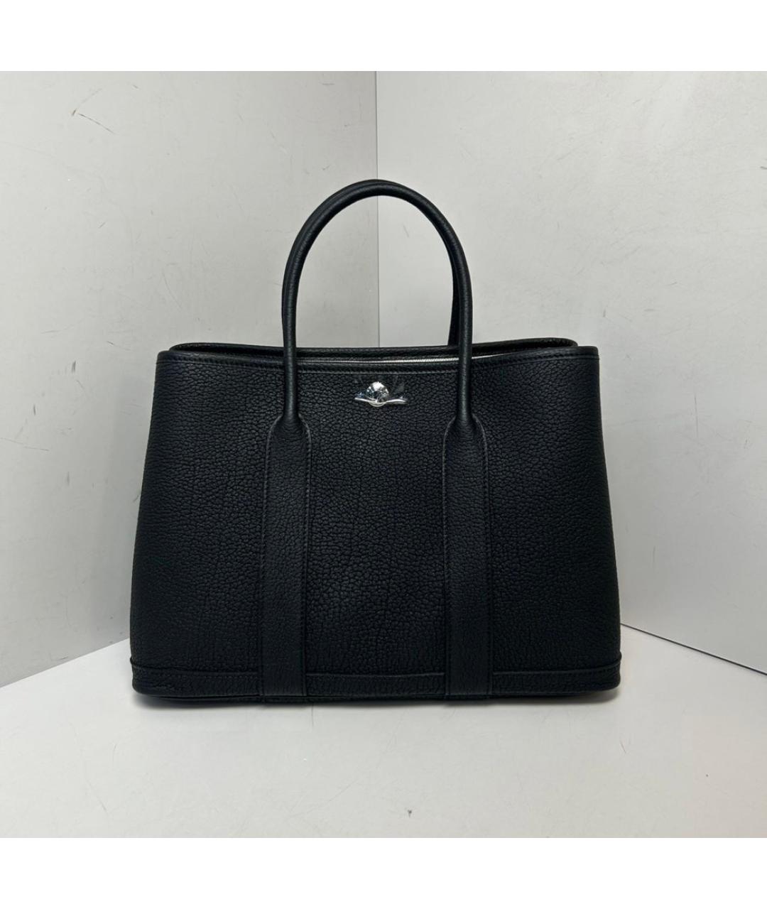 HERMES Черная кожаная сумка через плечо, фото 9