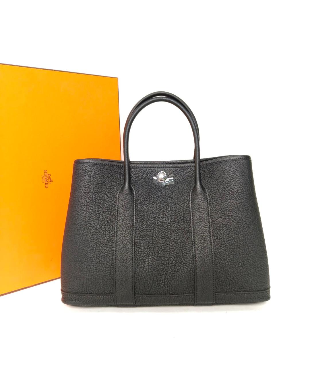 HERMES Черная кожаная сумка через плечо, фото 8