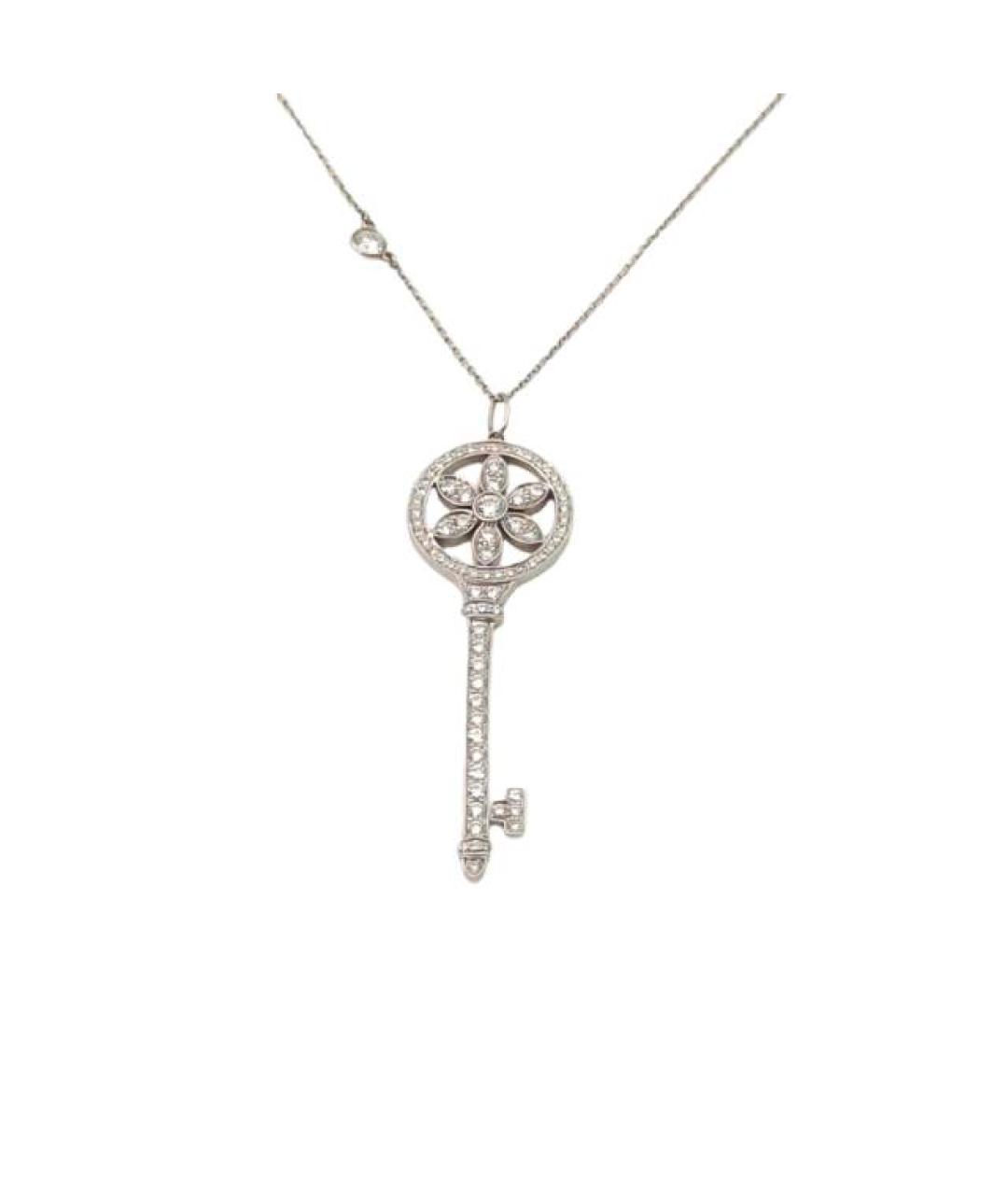 TIFFANY&CO Серебряное платиновое колье, фото 1