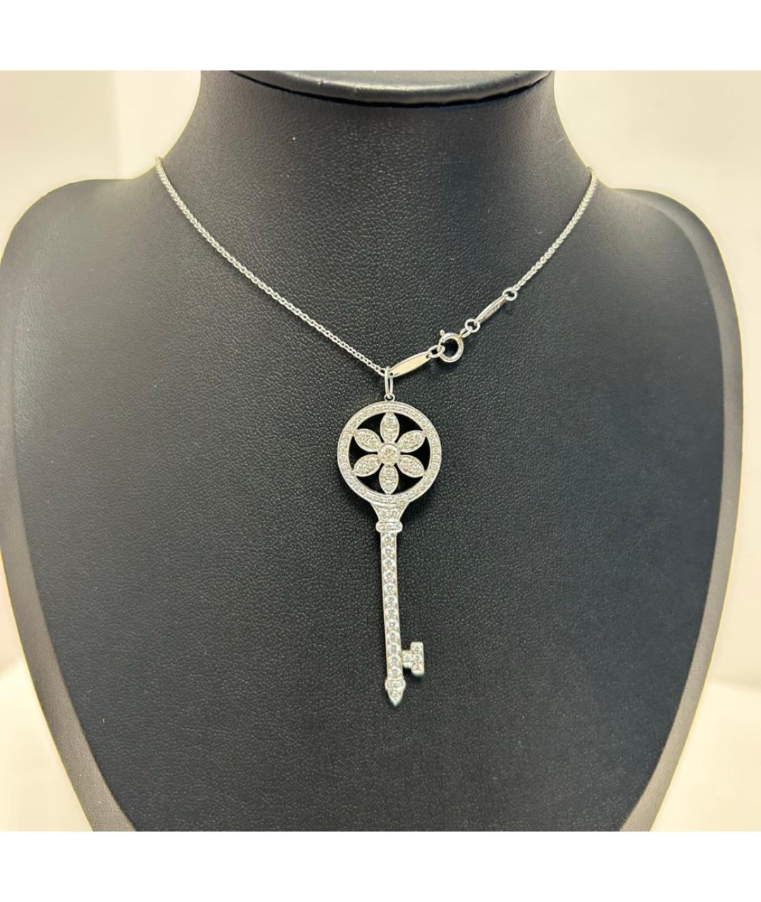 TIFFANY&CO Серебряное платиновое колье, фото 2