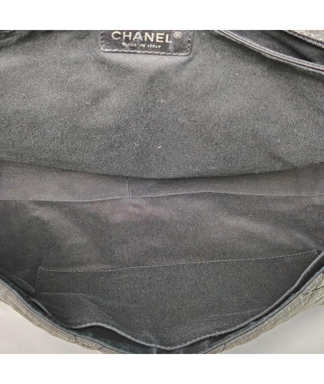 CHANEL Серая деним сумка через плечо, фото 8