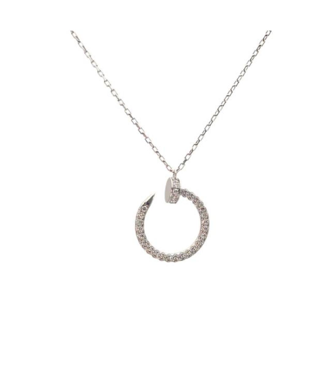 CARTIER Серебряное колье из белого золота, фото 1