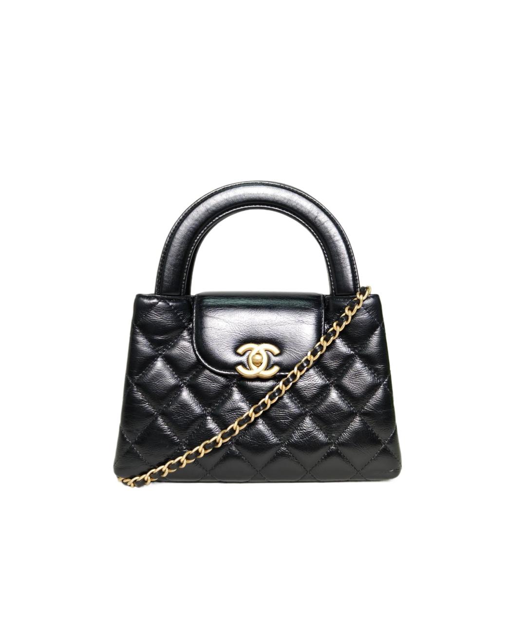 CHANEL Черная кожаная сумка через плечо, фото 1