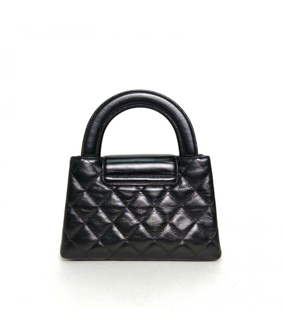 CHANEL Черная кожаная сумка через плечо, фото 4