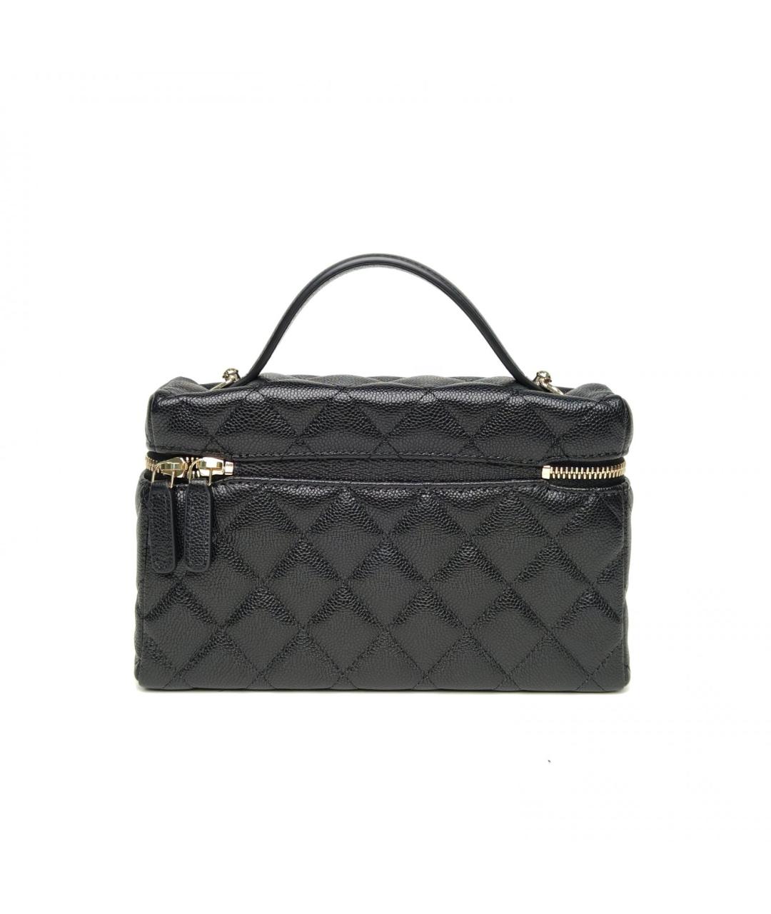 CHANEL Черная кожаная сумка через плечо, фото 4